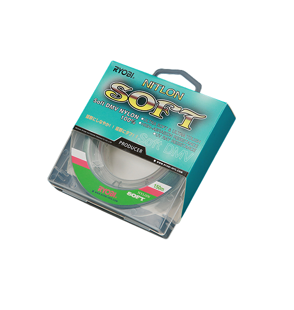 

Лескa для рыбалки RYОBI NITLON SOFT 150m 0,185mm gray-03, Серый, Nitlon Fierce