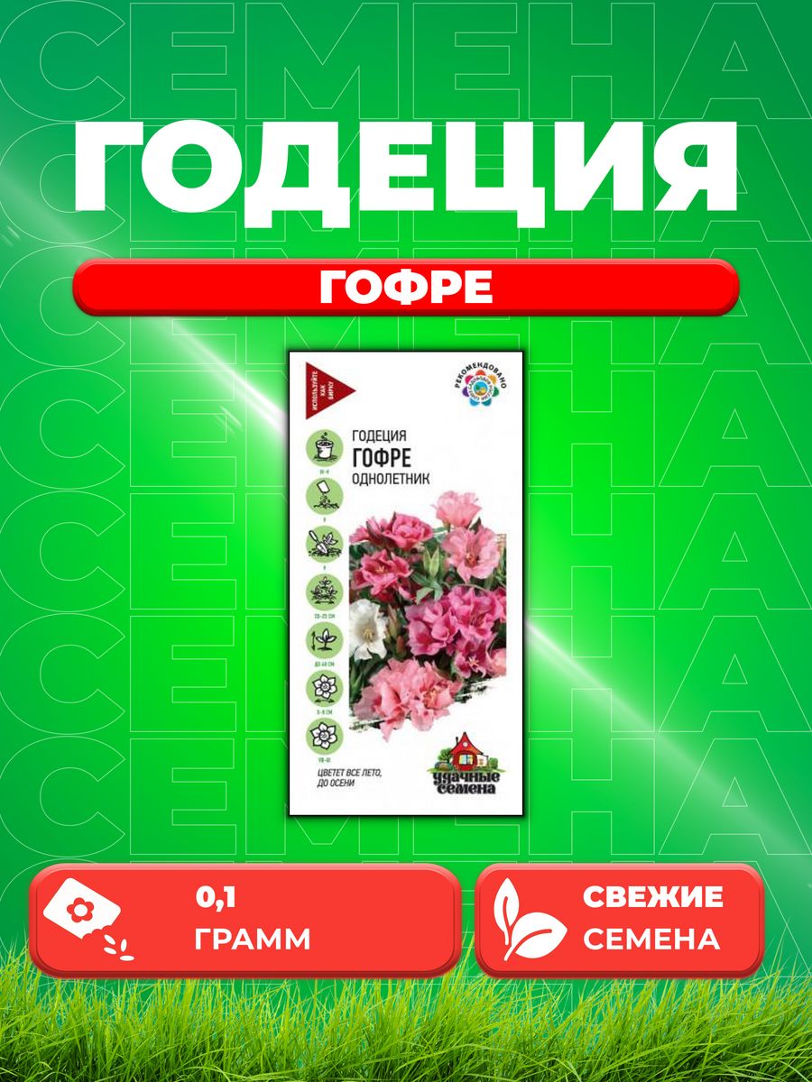 

Семена Годеция Гофре, смесь, 0,1г, Удачные