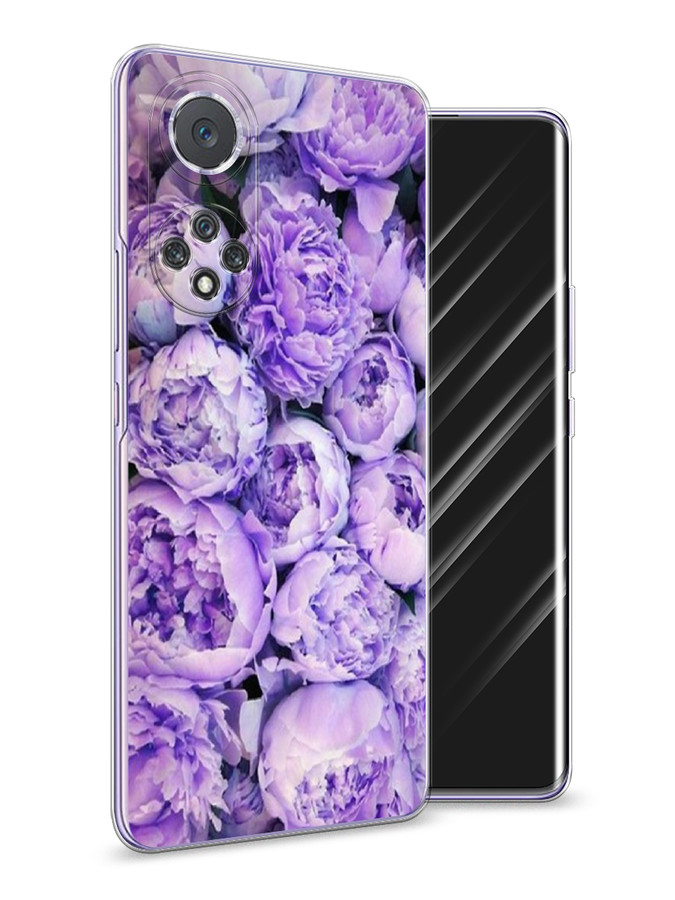 

Чехол Awog на Huawei Nova 9 "Пионы сиреневые", Фиолетовый;голубой, 6106150-8