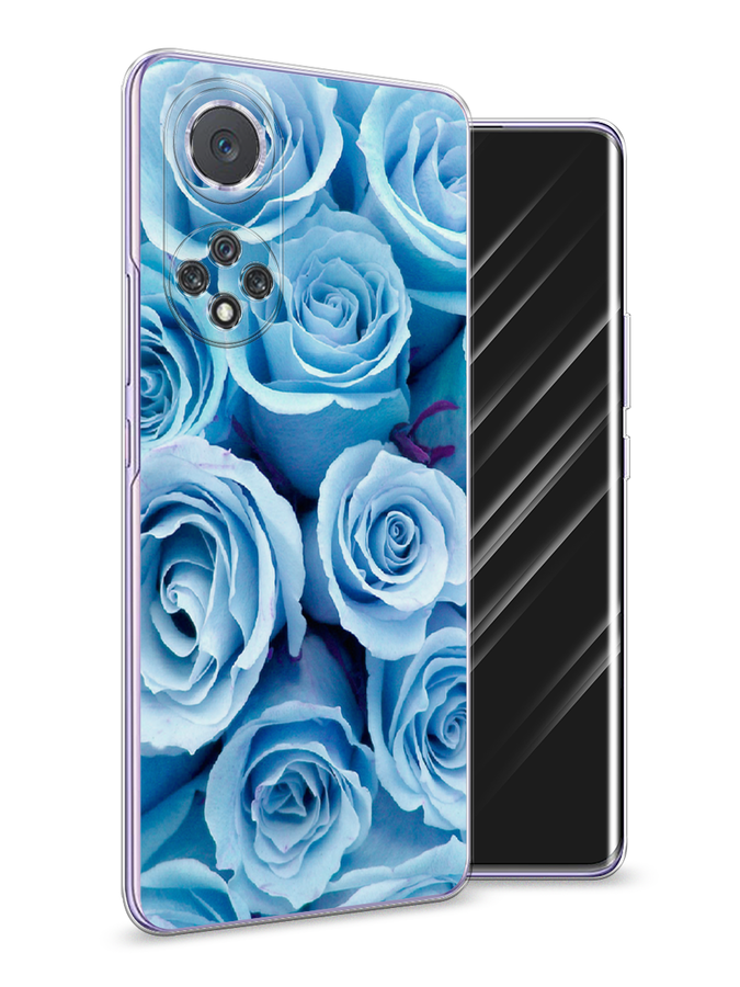 

Чехол Awog на Huawei Nova 9 "Лазурные розы", Голубой, 6106150-8