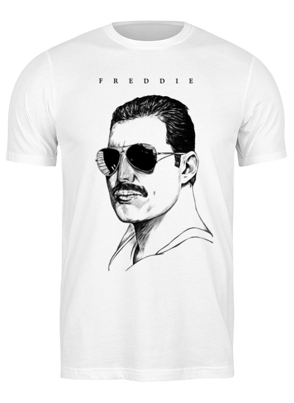 фото Футболка мужская printio freddie mercury - queen белая 3xl