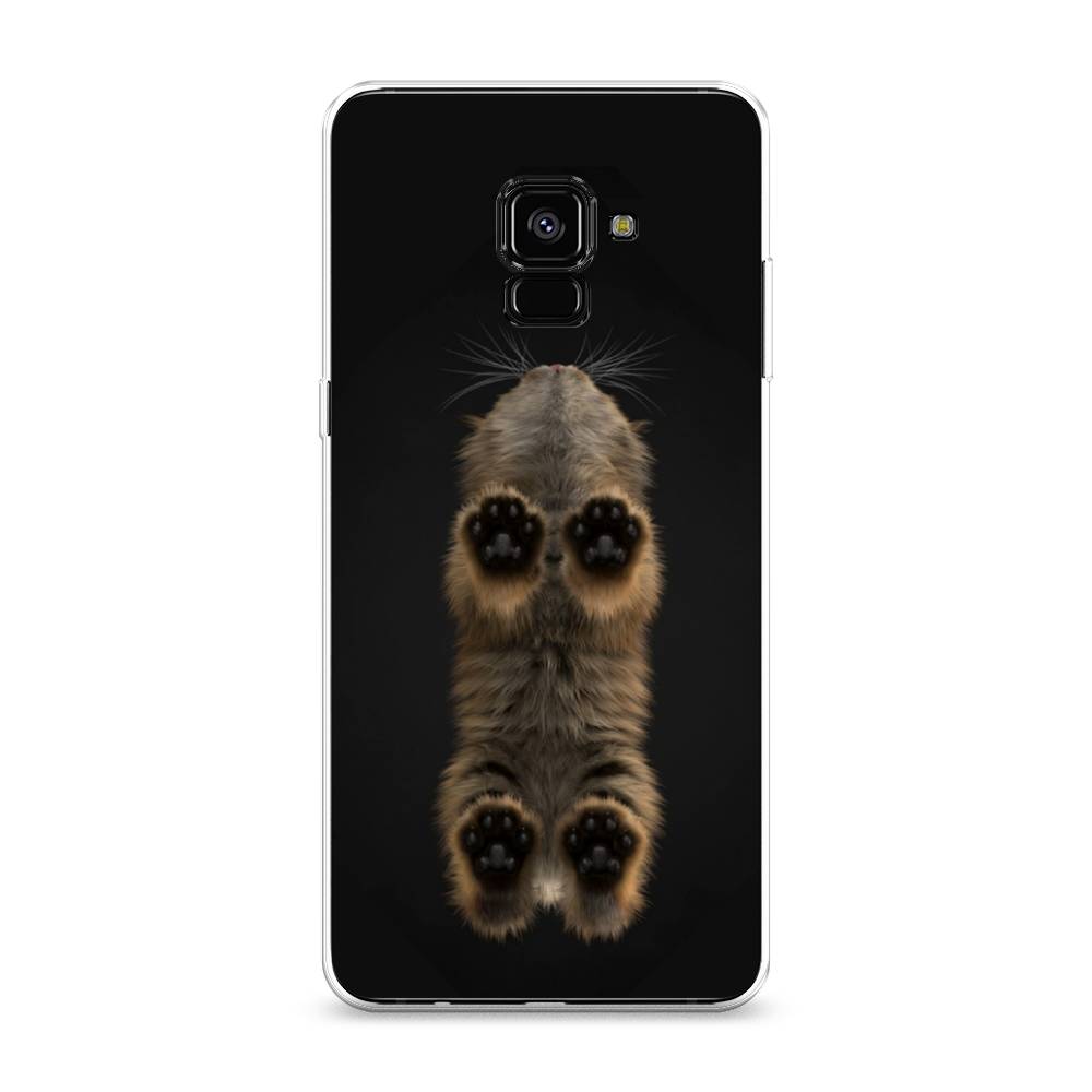 

Чехол Awog на Samsung Galaxy A8 + "Кошачьи лапки", Черный, 25550-1