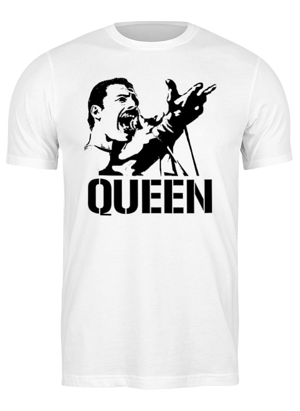 фото Футболка мужская printio freddie mercury - queen белая 3xl