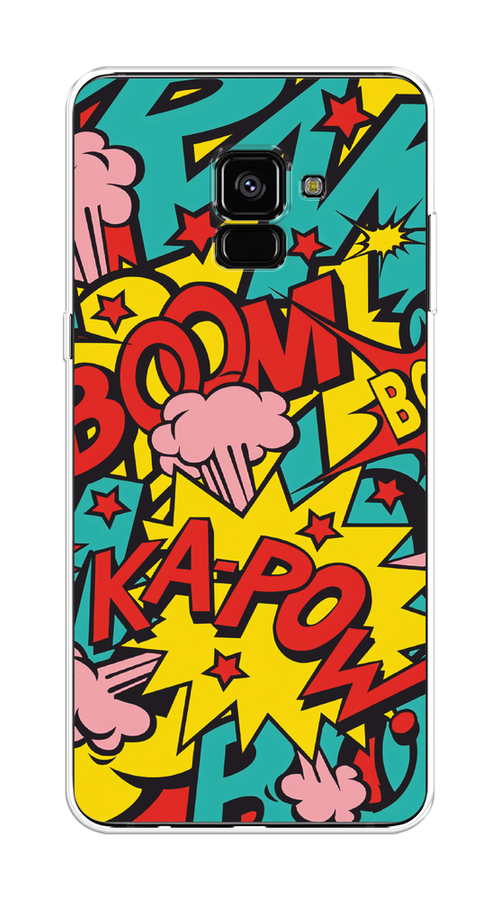 

Чехол Awog на Samsung Galaxy A8 + "Постер pop art", Голубой;желтый;красный, 25550-9