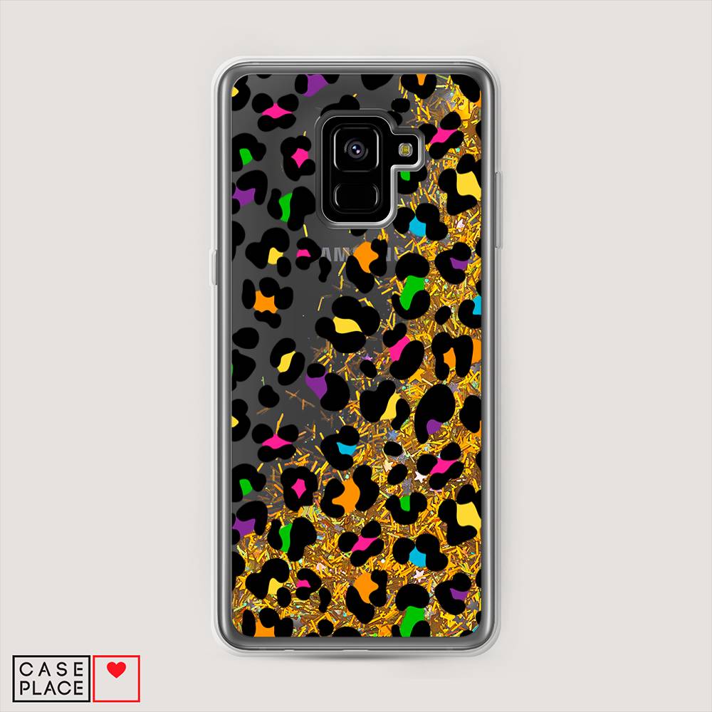 

Чехол Awog на Samsung Galaxy A8 + "Яркий леопард", Разноцветный, 25590-1