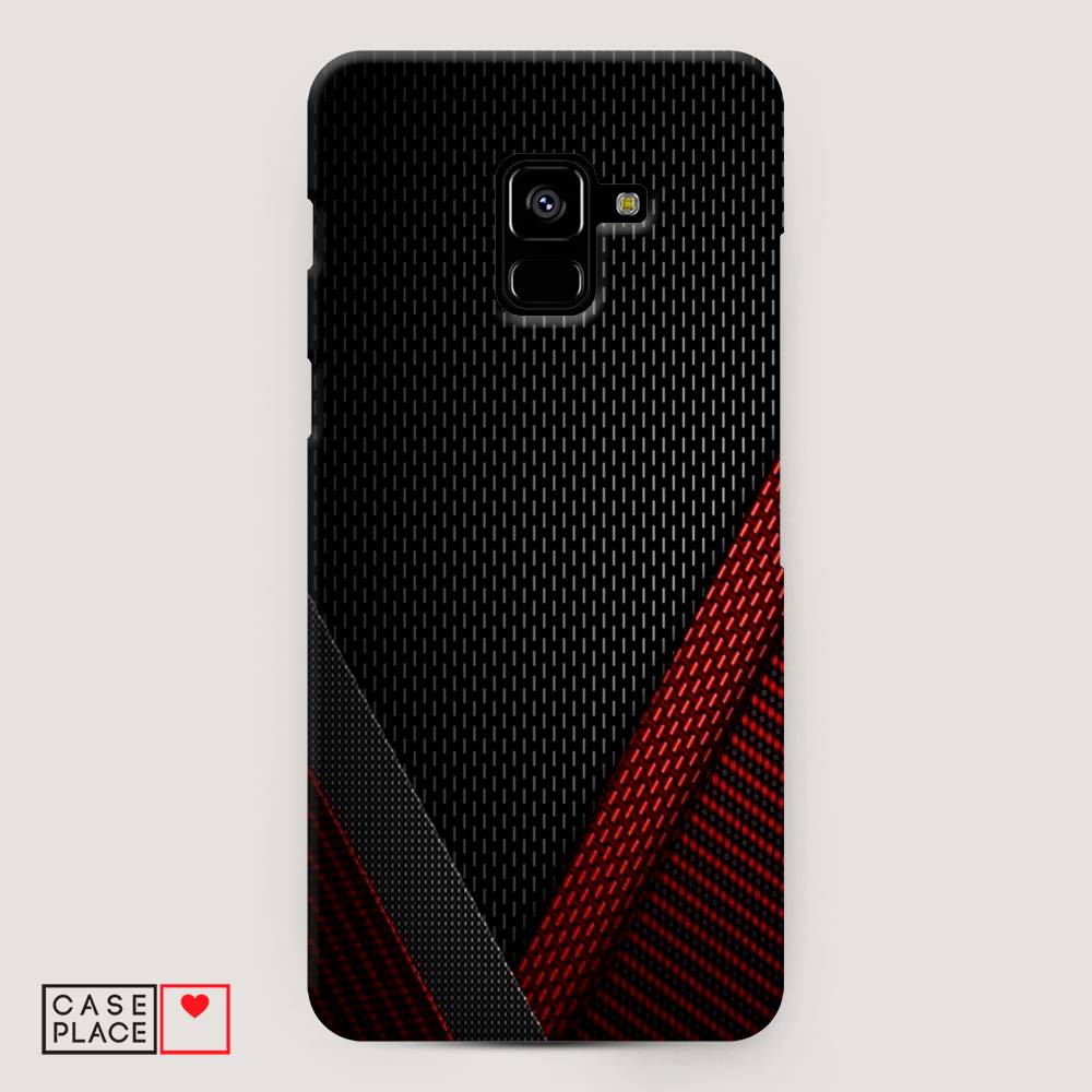 

Чехол Awog "Красный карбон" для Samsung Galaxy A8 +