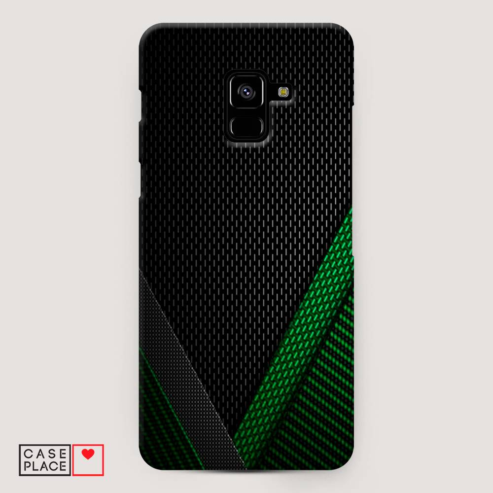 

Чехол Awog "Зеленый карбон" для Samsung Galaxy A8 +