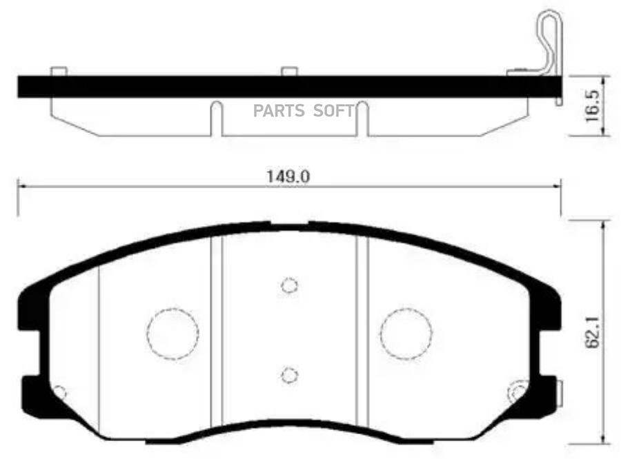 

Колодки Тормозные Дисковые Передн Chevrolet: Captiva 06-09 Opel: Antara 06-09 HSB HP2017