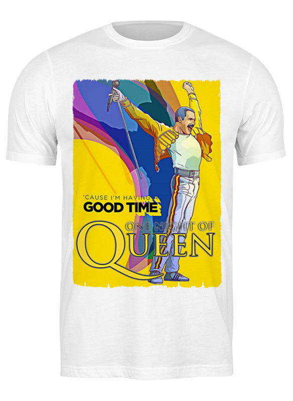 

Футболка мужская Printio Freddie mercury - queen белая 3XL, Белый, Freddie mercury - queen