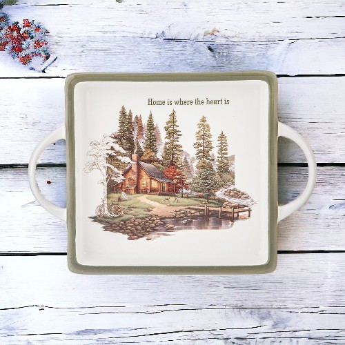 

Сервировочное блюдо Lefard Гармония черный 30x20 см, стекло