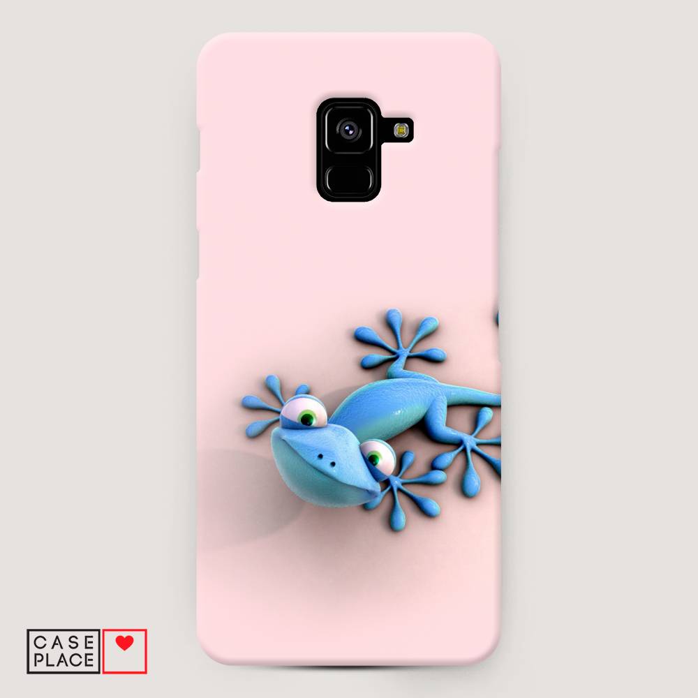 

Чехол Awog "Голубая ящерка" для Samsung Galaxy A8 +