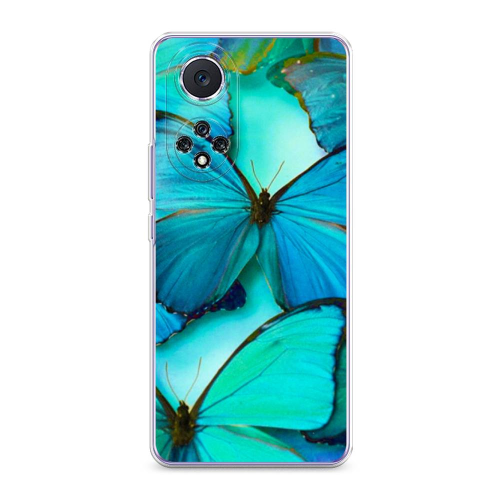 фото Чехол awog "неоновые бабочки" для huawei nova 9