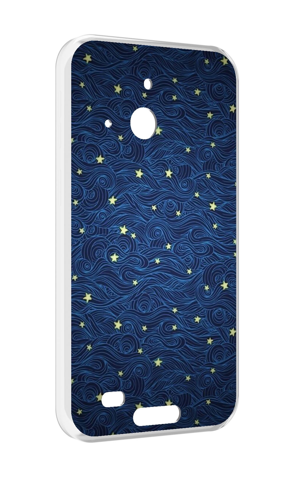 

Чехол MyPads волны с звездами акварель для Oukitel WP20 / WP20 Pro, Прозрачный, Tocco