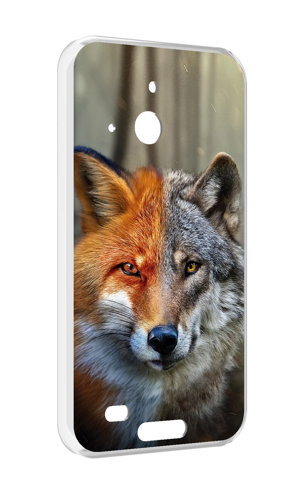 

Чехол MyPads волк-лиса для Oukitel WP20 / WP20 Pro, Прозрачный, Tocco