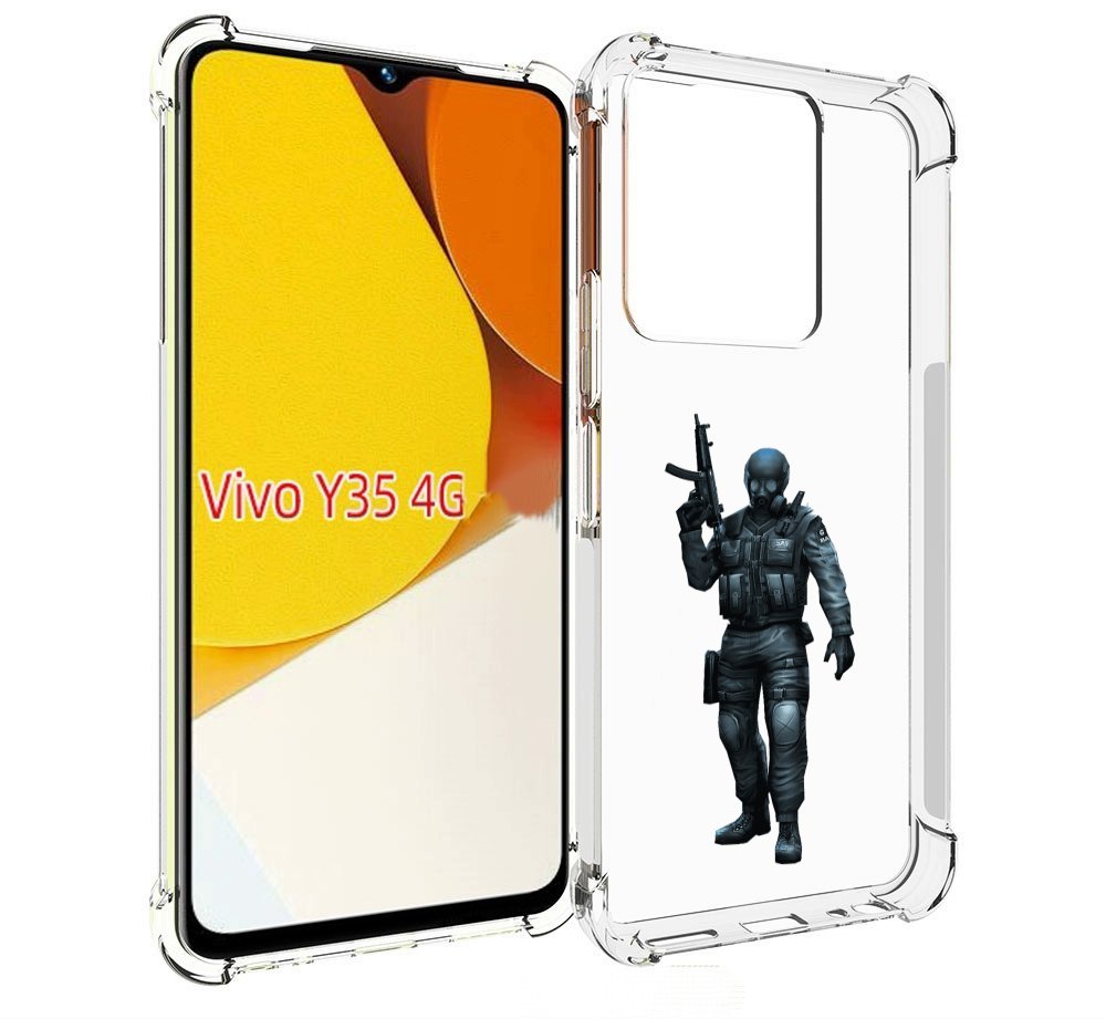 

Чехол MyPads crossfire для Vivo Y35 4G 2022 / Vivo Y22, Прозрачный, Tocco