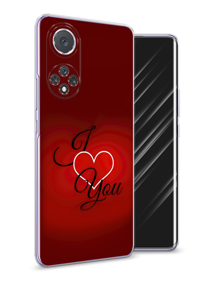 

Чехол Awog на Huawei Nova 9 "I love you 3", Красный;черный, 6106150-6