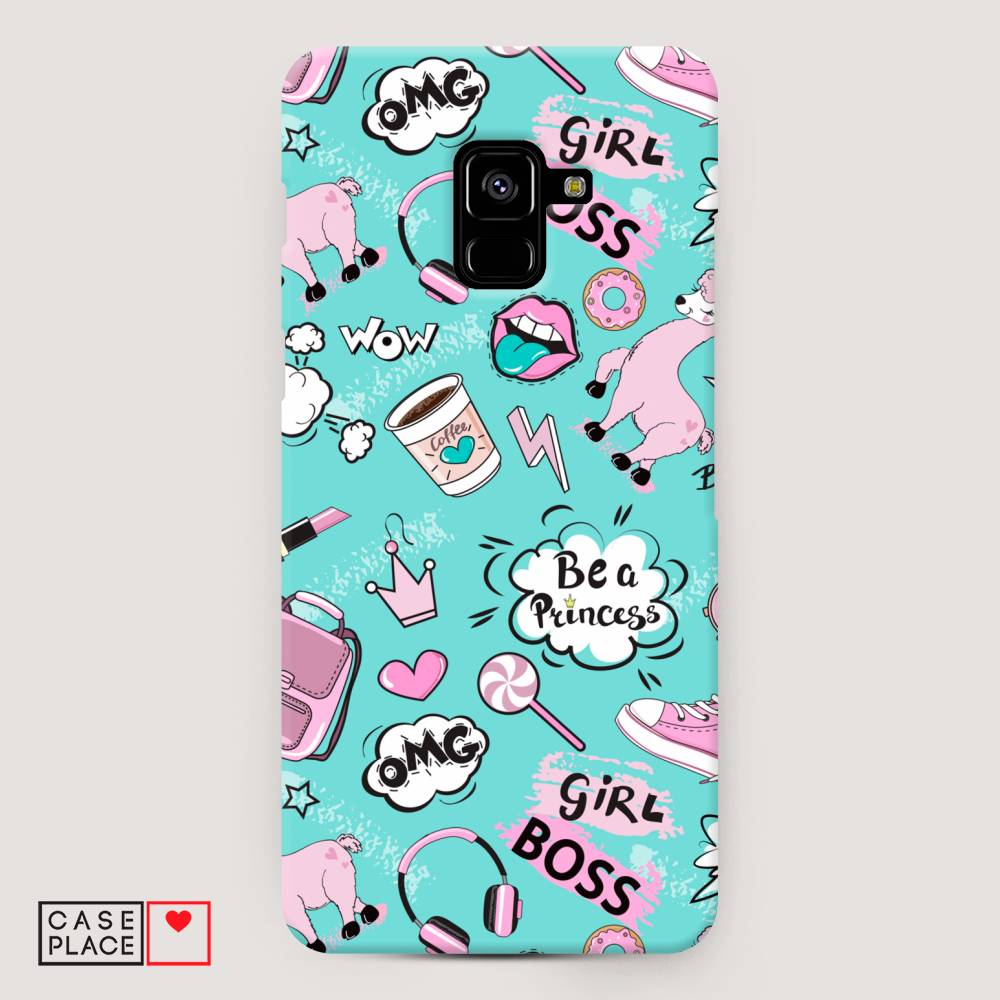 

Чехол Awog "Стильная лама" для Samsung Galaxy A8 +