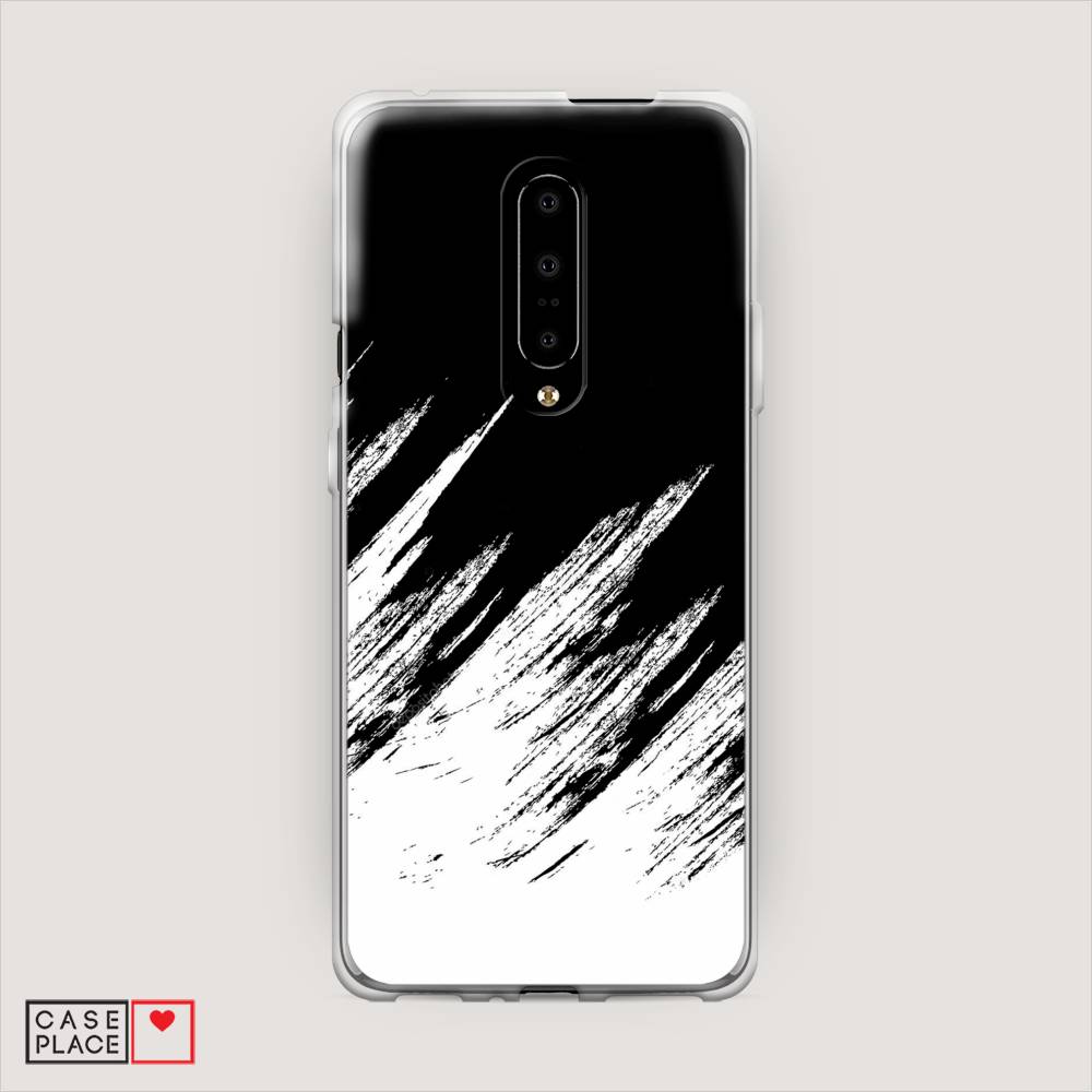 

Чехол Awog на OnePlus 7 Pro / ВанПлас 7 Pro "Черно белые брызги", Черный;белый;бежевый, 150850-3