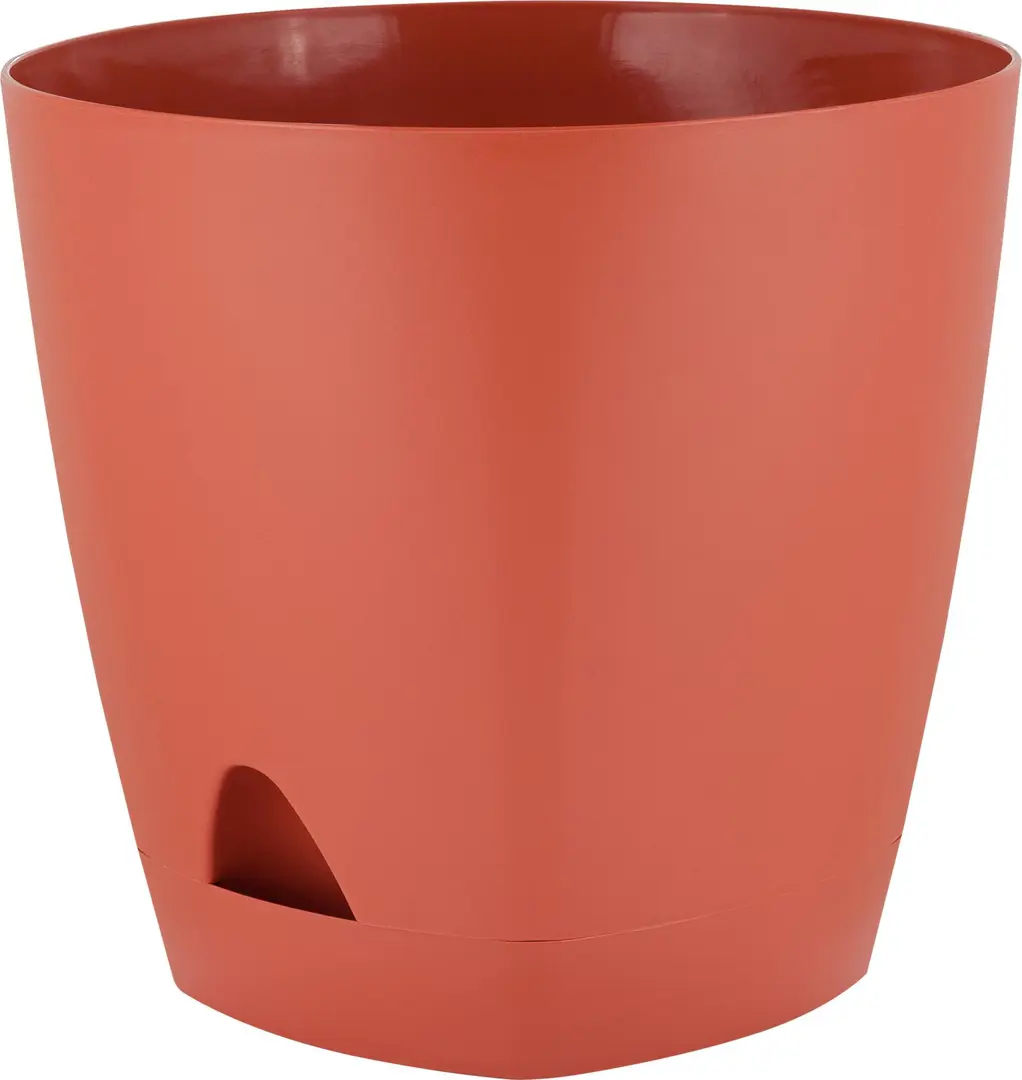 Горшок цветочный Ingreen Amsterdam 14 см v1.35 л пластик коричневый