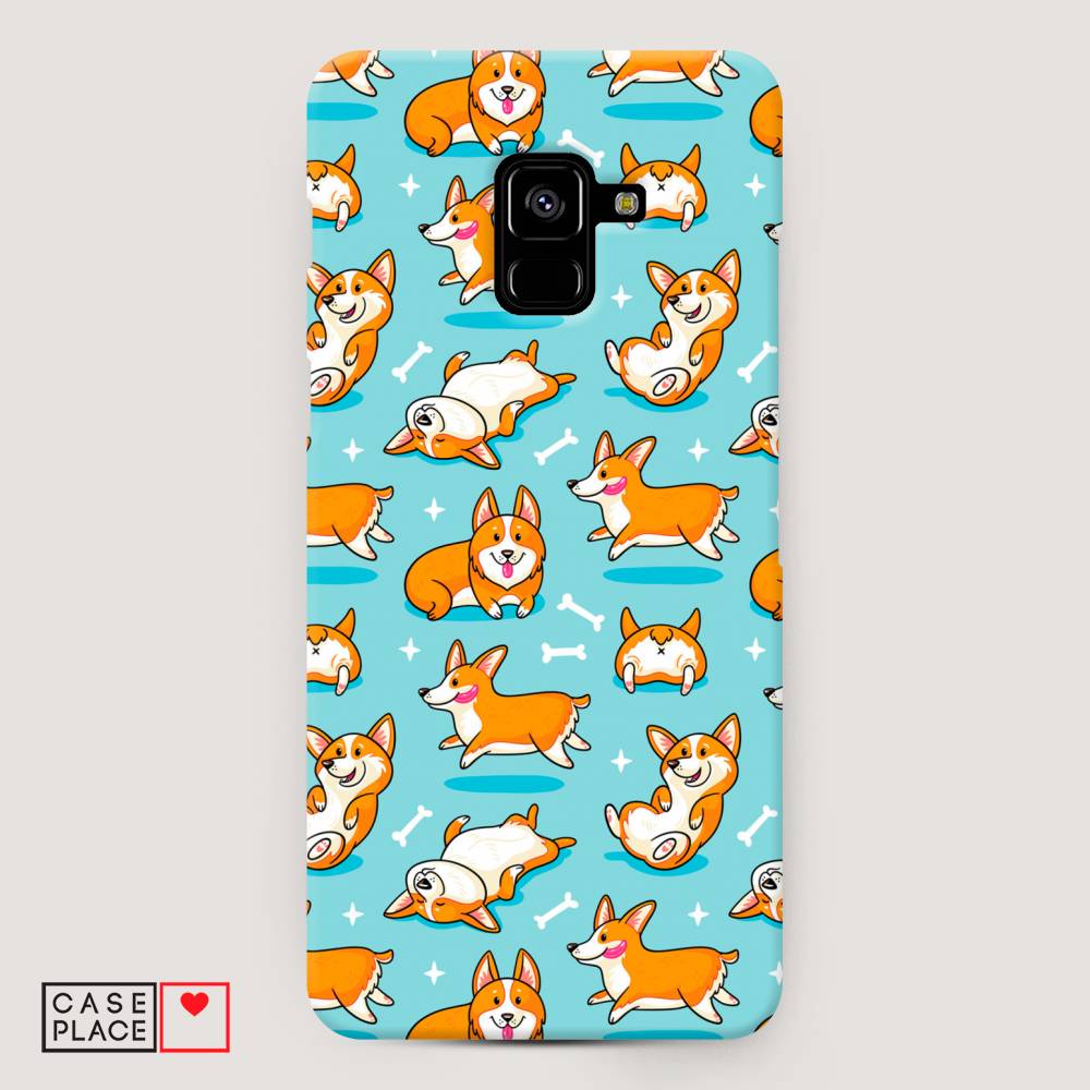 

Чехол Awog "Веселые корги" для Samsung Galaxy A8 +
