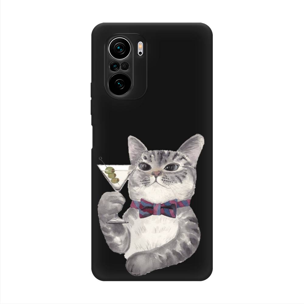 

Матовый силиконовый чехол "Кот джентльмен" на Xiaomi Poco F3, Кот джентльмен