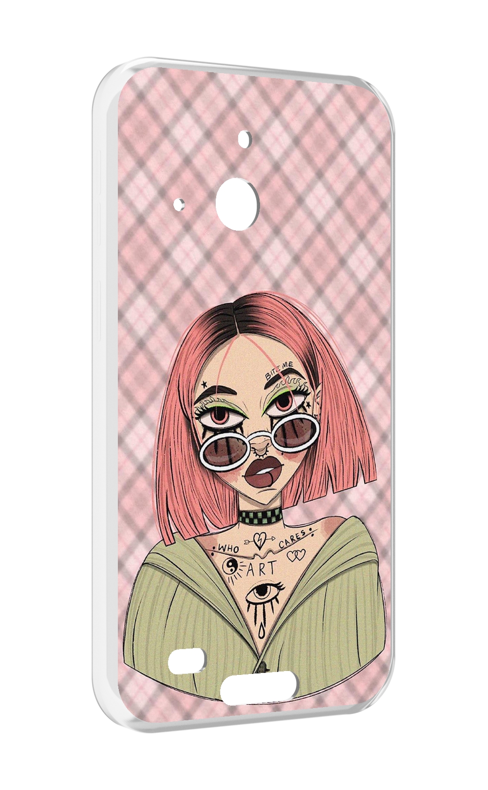 

Чехол MyPads бунтарка-девочка для Oukitel WP20 / WP20 Pro, Прозрачный, Tocco