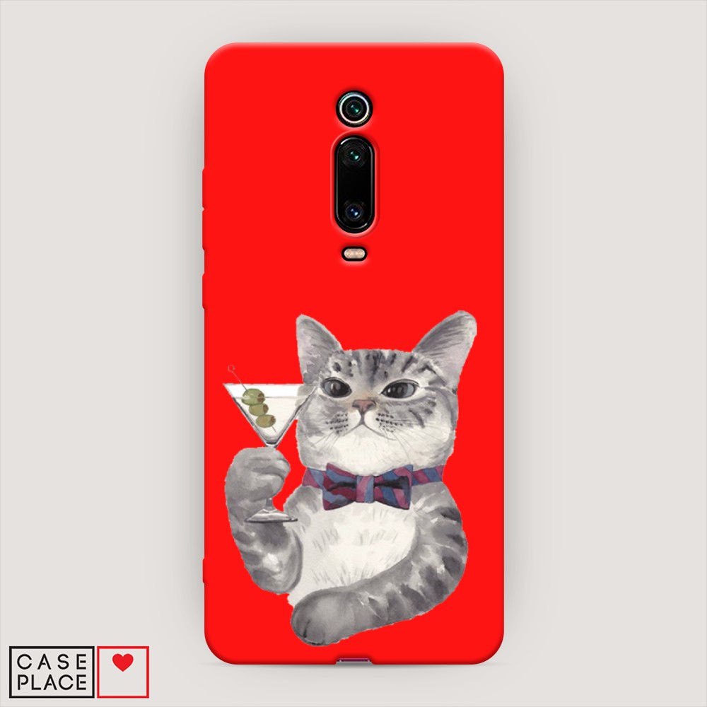 

Матовый силиконовый чехол "Кот джентльмен" на Xiaomi Mi 9T Pro, Кот джентльмен