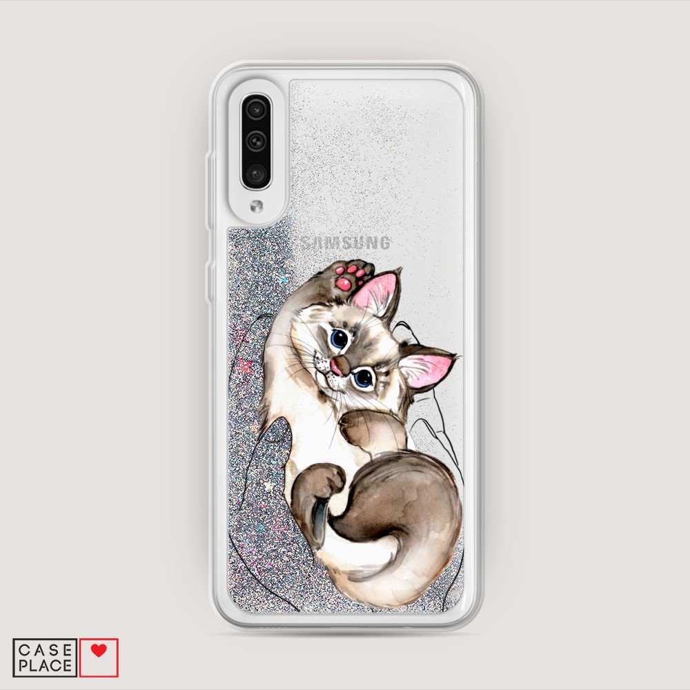 

Чехол Awog на Samsung Galaxy A30s/A50 "Котенок в ладошках", Разноцветный, 28891-1