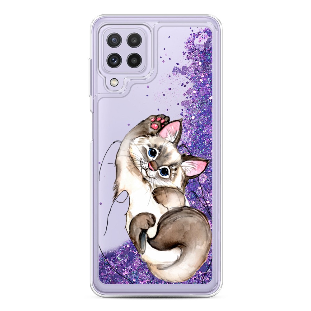 

Чехол Awog на Samsung Galaxy A22 / Самсунг A22 "Котенок в ладошках", Разноцветный, 2103192-1
