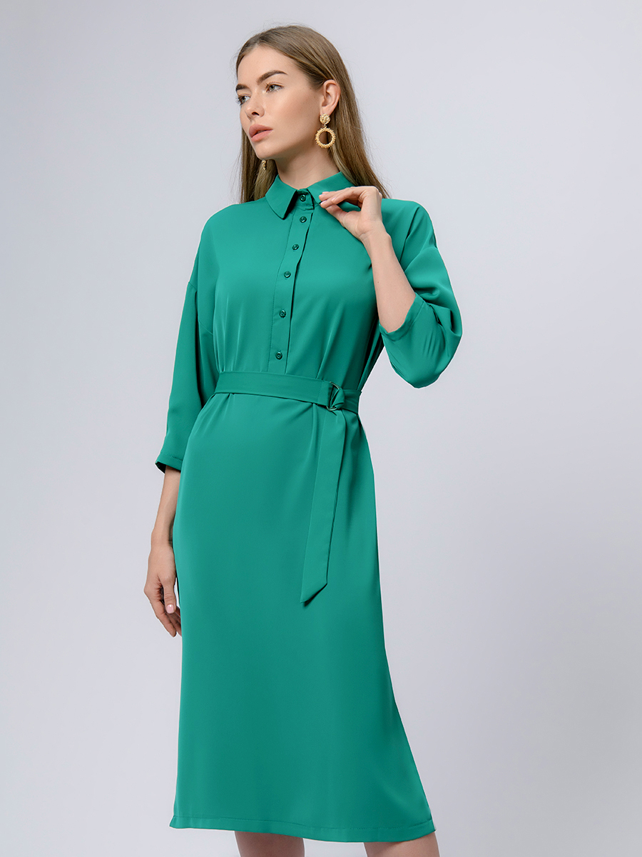 

Платье женское 1001dress 0101673 зеленое 44, Зеленый, 0101673