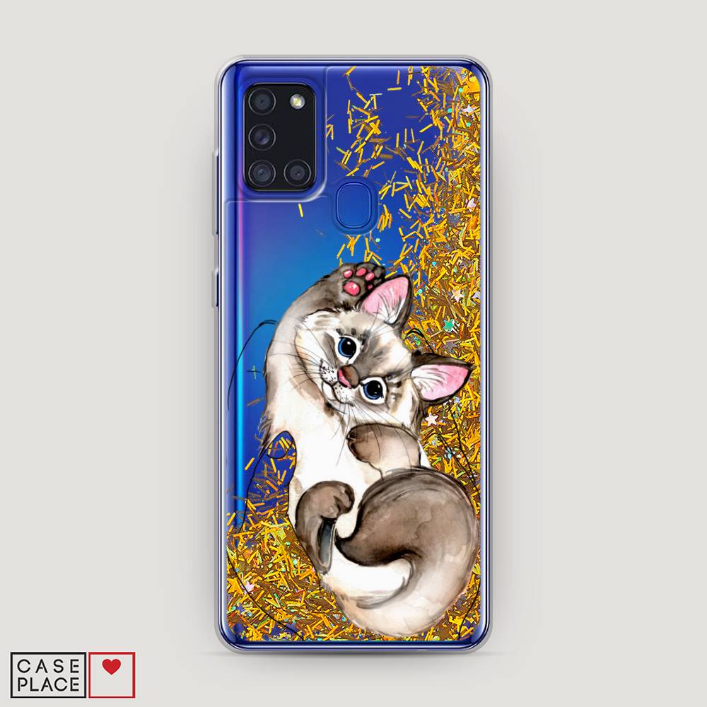 

Чехол Awog на Samsung Galaxy A21s / Самсунг A21s "Котенок в ладошках", Разноцветный, 2100290-1