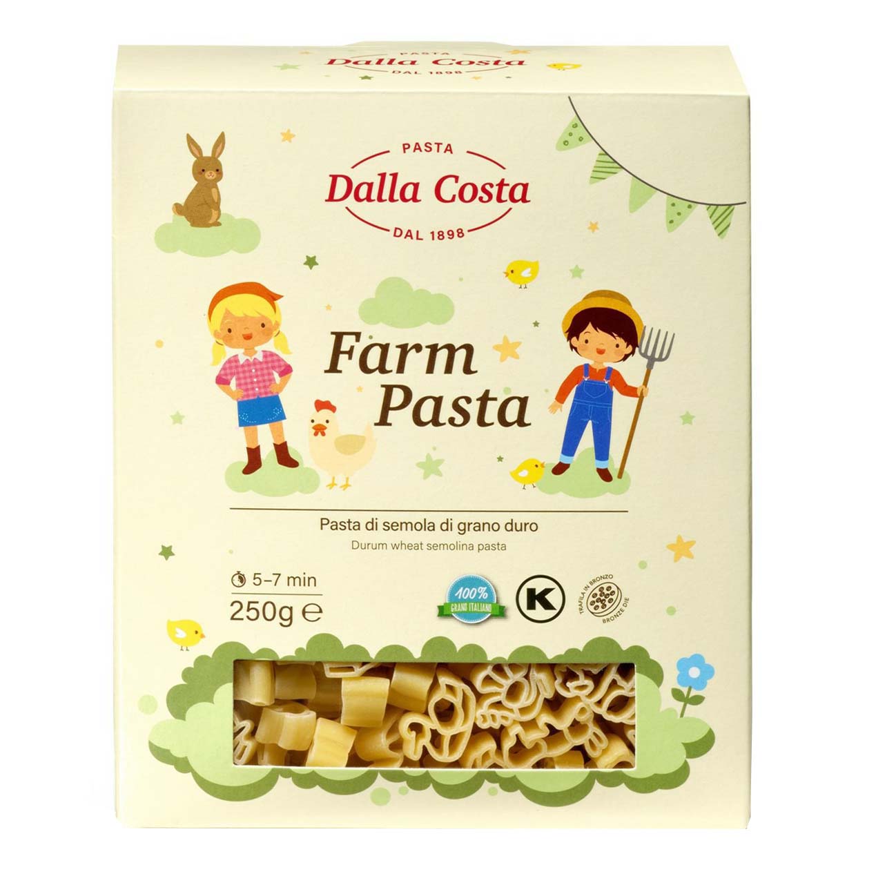 Макаронные изделия Dalla Costa Farm pasta без яиц 250 г