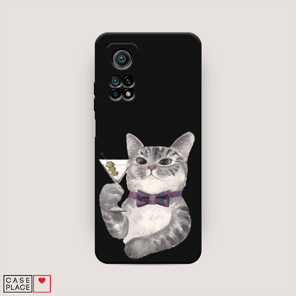 

Матовый силиконовый чехол "Кот джентльмен" на Xiaomi Mi 10T Pro, Кот джентльмен