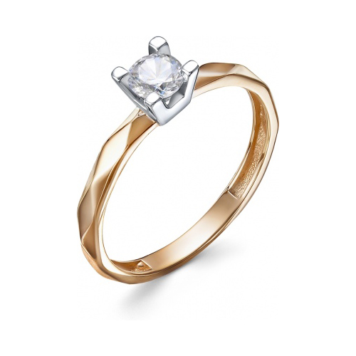 

Кольцо из красного золота с фианитом р. 17 Гранат 1.10.11.0831.00-4103, 1.10.11.0831.00-4103