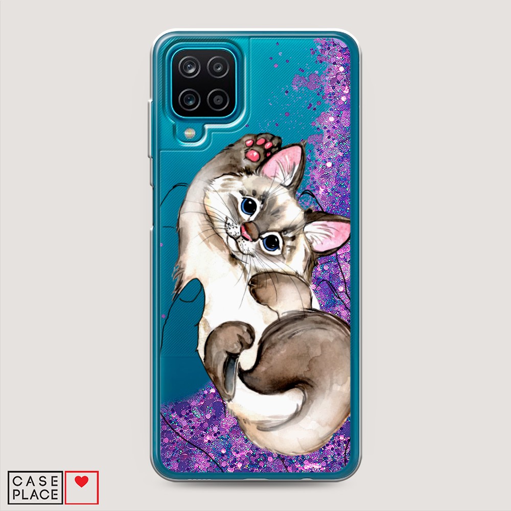 

Чехол Awog на Samsung Galaxy A12 / Самсунг A12 "Котенок в ладошках", Разноцветный, 2101692-1
