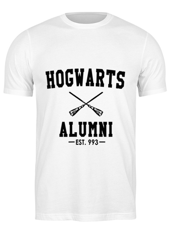 

Футболка мужская Printio Hogwarts белая L, Hogwarts
