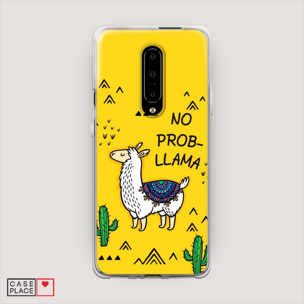 

Чехол Awog на OnePlus 7 Pro / ВанПлас 7 Pro "No probLLama", Желтый;черный;синий, 150850-2