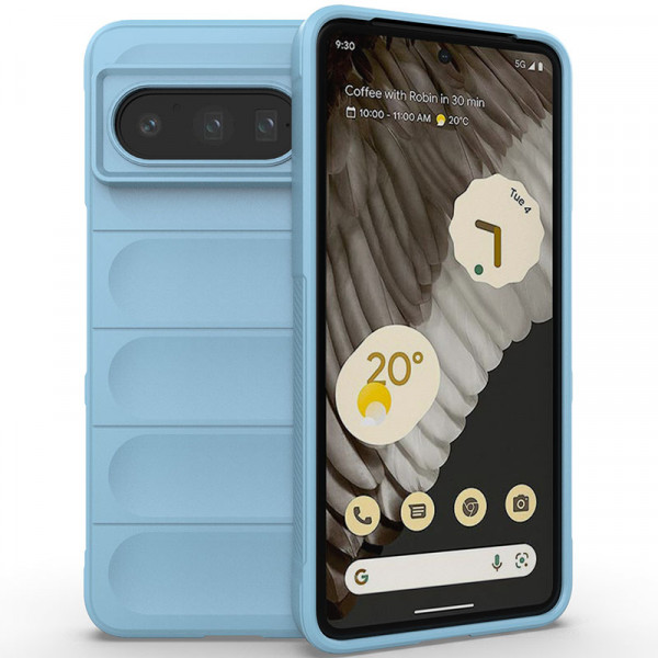 

Противоударный чехол Flex Silicone для Google Pixel 8 Pro, голубой, Flex Silicone