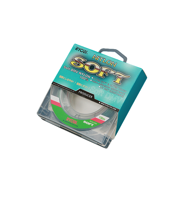 

Лескa для рыбалки RYОBI NITLON SOFT 150m 0,185mm green-02, Зеленый, Nitlon Fierce