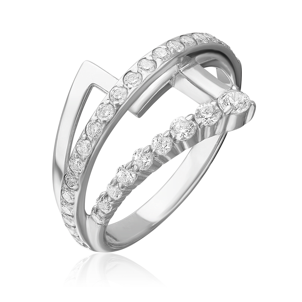 

Кольцо из серебра р.  PLATINA jewelry 01-5698-00-401-0200, фианит, 01-5698-00-401-0200