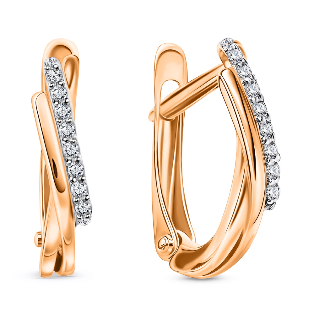 

Серьги из золота 585Gold 102008518, бриллиант, 102008518