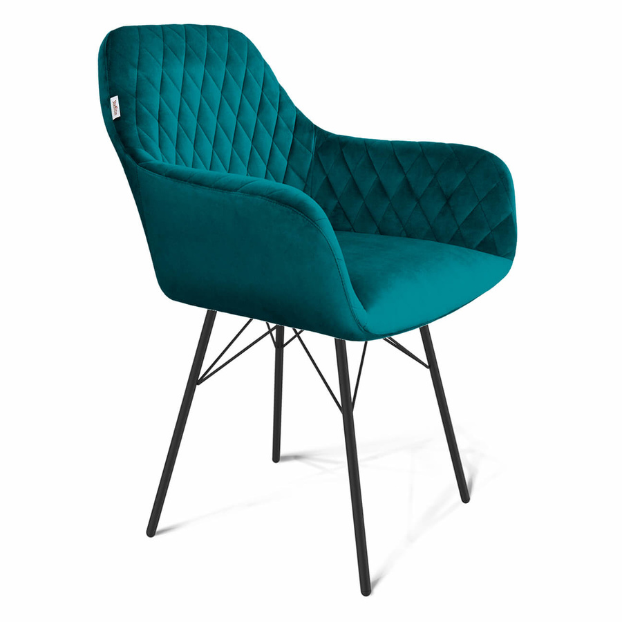 

Стул Sheffilton SHT-ST38/S64 альпийский бирюзовый/черный муар, SHT-ST38/S64
