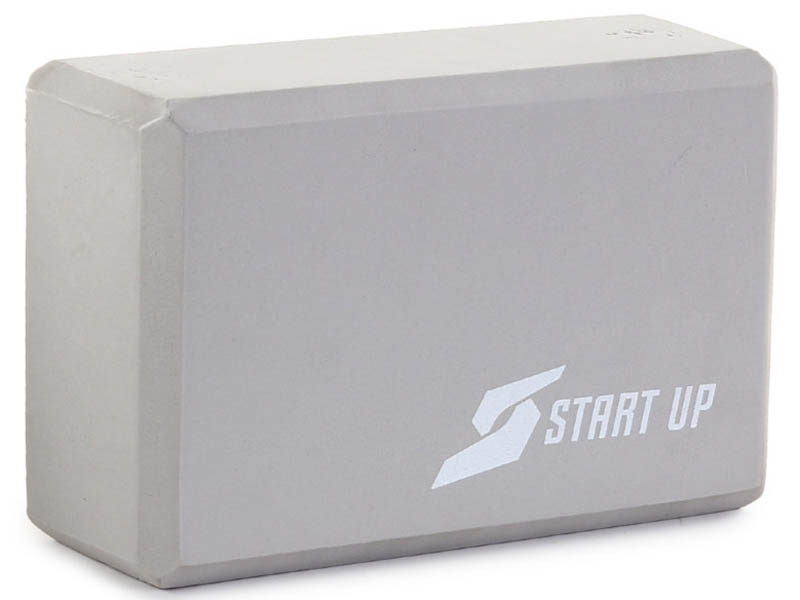 Блок для йоги Start Up EG01 22x15,2x7,6 см, grey