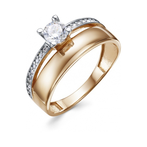 

Кольцо из красного золота с фианитом р. 19,5 Гранат 1.10.11.0831.00-4175, 1.10.11.0831.00-4175