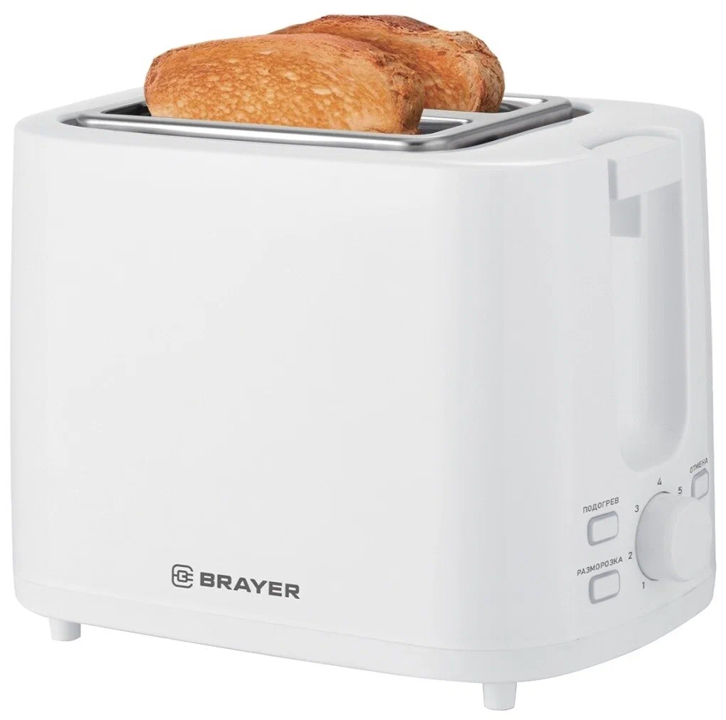 

Тостер Brayer BR2107 белый, BR2107