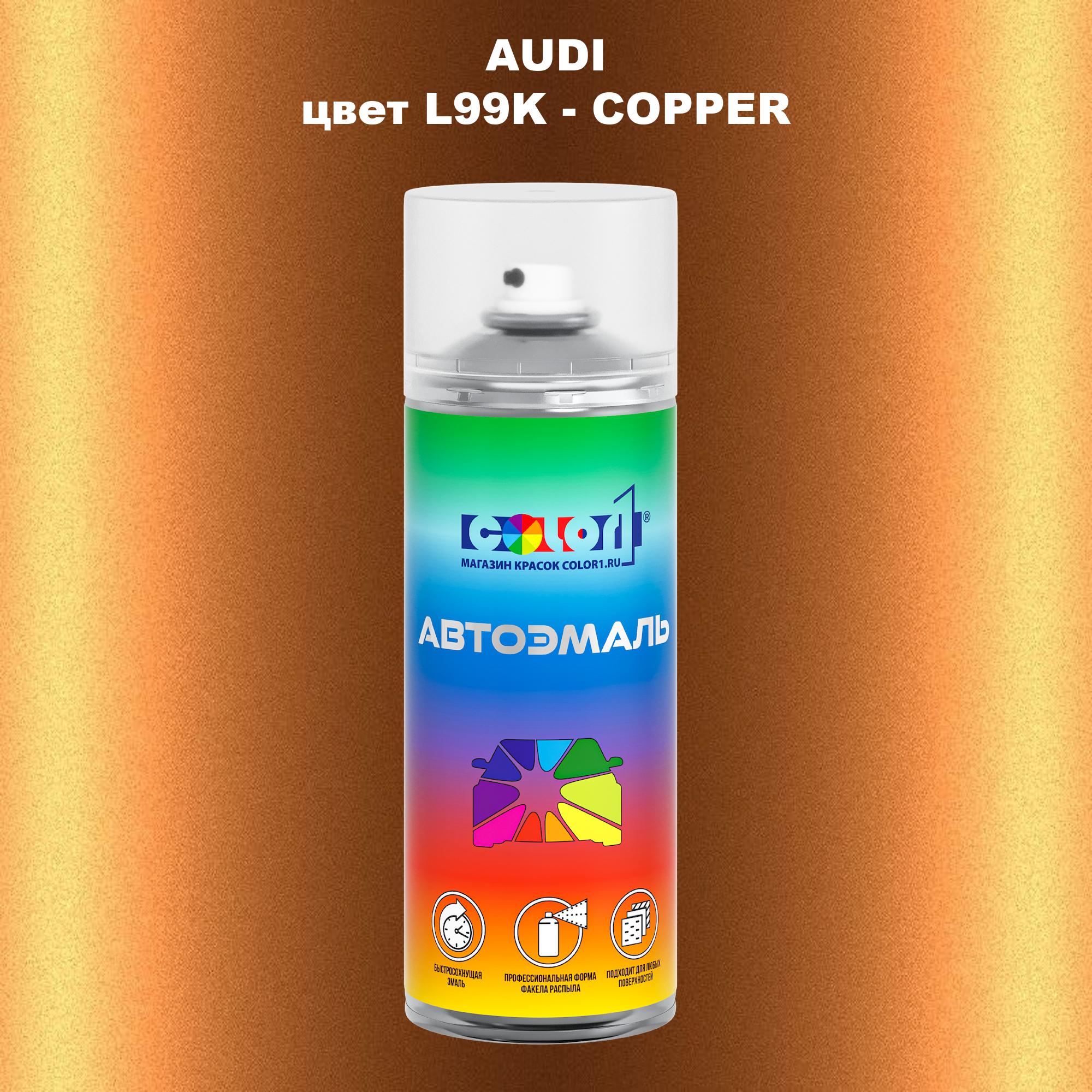 

Аэрозольная краска AUDI, цвет L99K - COPPER, Прозрачный