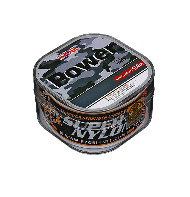 

Лескa для рыбалки RYОBI POWER LINE 150m 0,148mm gray-03, Серый, Nitlon Fierce
