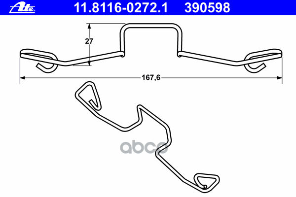 

Пружина Торм. Суппорта Ate 11-8116-0272-1