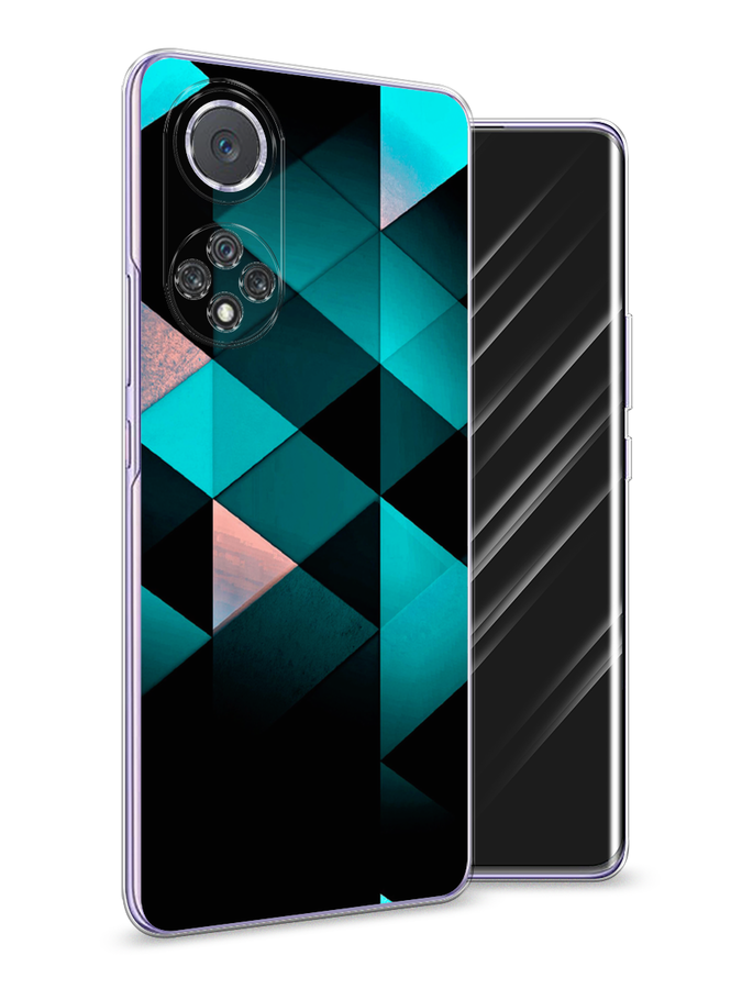 

Чехол Awog на Huawei Nova 9 "Геометрия 16", Голубой;черный, 6106150-3