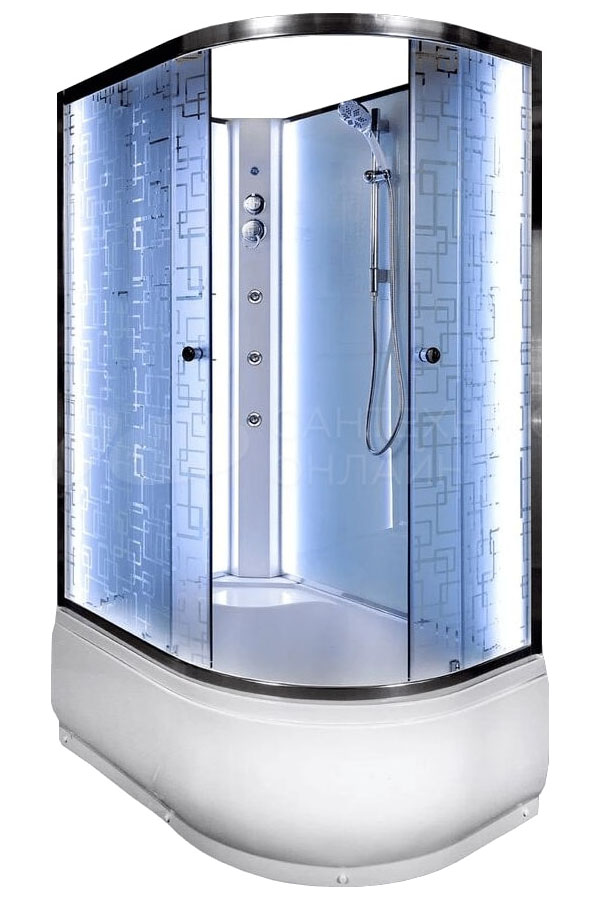 

Душевая кабина Deto EM4512LNLED+GM